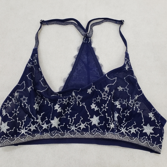 Free People Other - NWT Free People XS Luna Bralette Silver Blue Star
